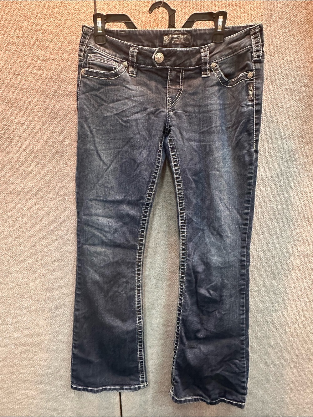 Silver Jeans Women's Dark Indigo Bootcut Stretch Jeans